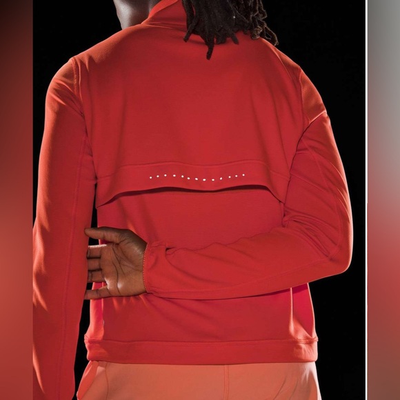 NWOT Lululemon Ventilating UV Protection Running Jacket Solar Orange - Picture 3 of 9